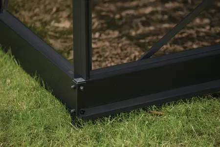 ICON Gardenhouse 8 · 13.0 m² (8' x 12') Sort m/3 mm Hærdet Glas